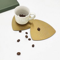 금속 골드 코스터 삼각형 메탈코스터 고급코스터 티코스터 컵받침 컵홀더