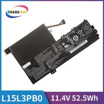 호환 노트북배터리Croc 52.5Wh 유형 L15L3PB0 11.4V 레노버 요가 520-14IKB 충전식 미니 이온 셀 노트북 배, 한개옵션0