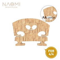 바이올린피크 스트랩 활 줄 바이올린 어깨받침 바브릿지 부품 NAOMI 그루브 G D A E 브릿지 AA 그레이드 메이플 4/4 용 프랑스 멋진, [01] Violin bridge