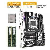 마더보드 X99 세트 E5 2680 V4 프로세서 LGA 2011-3 키트 2X16 = 32GB DDR4 ECC RAM 지원 NVME M.2, CN_CPU