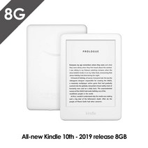 전자책리더기 완전히 Kindle Black 버전 이제 내장형 전면 조명 Wi Fi 8GB eBook e 잉크 화면 북리더기, 전자 책 리더 케이스 화면 보호기 세트, 8GB 흰색