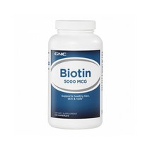 GNC 비오틴 5000mcg 240정 캡슐 Biotin, 상품명참조, 1병
