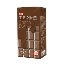 초코에버휩 휘핑크림 가당 1000g 1개 생크림 베이킹