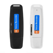 장시간 녹음기 소형 녹음펜 보조배터리 고음질 휴대용 디스크 오디오 음성 레코더 카드 딕 터폰 플래시 드라이브 딕 터폰 장거리 오디오 녹음 플레이어, 검정색과 흰색