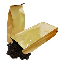 아이스원 금박 은박 알루미늄 커피봉투 커피원두봉투 M방형 은박봉투, 02_1. 금박커피봉투 6.5x22cm, 100매