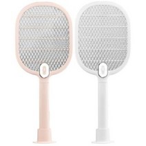 굿픽스 블러썸 충전식 전기모기채, 화이트 2개