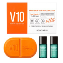 썸바이미 퓨어 비타민 C 브이텐 클렌징 바 106g + 미라클 토너 6ml x 2p 세트, 15세트