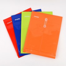 A4 PP 컬러 서류 봉투 행정 문서 파일함 단추 비닐