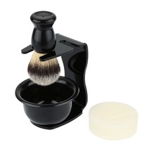 클래식 면도솔 세트 수동 면도기 거치대 받침대, 단일