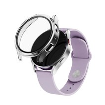 크리츠 갤럭시워치5 풀커버 강화유리 케이스 40MM 44MM, 투명