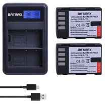 파나소닉 1860MaH DMW-BLF19 DMW BLF19 BLF19E DMW-BLF19e DMW-BLF19PP 배터리 LCD Lumix GH3 GH4 GH5 G9 용 듀얼 USB, 01 2 Battery 1 Charger