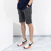 인디오 밀리터리 밴딩 카고 반바지