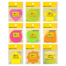 더이안 프린텍 모양 스티키노트 포스트잇 택1, 말풍선