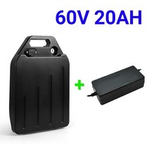 전기자전거배터리 할리 전기 자동차 리튬 배터리 방수 18650 60V 20ah 두 바퀴 접이식 Citycoco 스쿠터 자전거, [01] A-60V 20AH charger