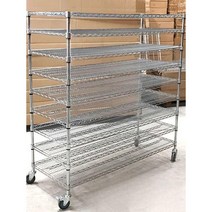 베란다 스텐 선반 앵글 다용도실 시스템 펜트리 선반장, 굵은길이180x폭60x높이150cm4겹
