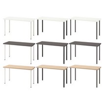 이케아 LAGKAPTEN 락캅텐 / ADILS 아딜스 테이블(140cm), 색상:화이트+다크그레이_094.171.60