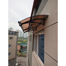 캐노픽스 650x8000 DIY 캐노피 테라스 정문 렉산 처마 비가림 현관 차양 비막이, 그린, 세트앙카, 검정, 1개