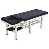 경락마사지 침대 접이식 마사지 도수치료 타투 경락마사지 침술 뜸 물리치료 뷰티 침대 문신, 검은색팔걸이포함길이1.8너비60높이65