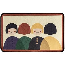 닷드 유럽 지중해 인테리어 페르시안 이집트 특이한 러그 매트, 친구