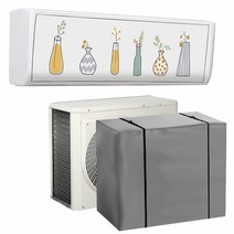 쿨팩토리 에어컨 실외기 바람막이 방수 커버(바람고정끈 2p) 벽걸이에어컨 먼지 덮개 카바, 에어컨커버, e 실외기 방수커버-특대형