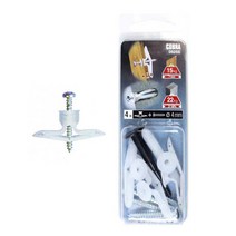 코브라 나일론 토글 석고앙카 소 4개입 나비볼트 토글러 석고보드 콘크리트