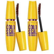 메이블린 뉴욕 콜로썰 워터프루프 마스카라 9.2ml, 리얼 브라운, 18개