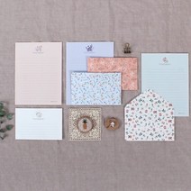 D 톡톡 프레그런트 플라워 편지지 세트 G-L657 색상랜덤 / 편지지4장.봉투2장 / 1개입 / 139119, 상세페이지 참조