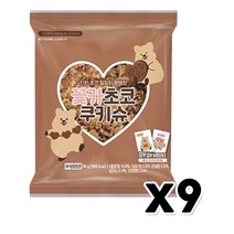 꽃카 초코쿠키슈 꽃카띠부실스티커포함 베이커리빵 90g, 9개