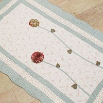 엣지 퀼트워싱 카페트, 단품, 타입:그린 110 x 210