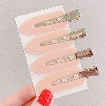 페이스벤드 벤드 없음 원활한 헤어 클립 사이드 앞머리 고정 프린지 메이크업 워시 페이스 액세서리 여성, 05 4pcs Pink