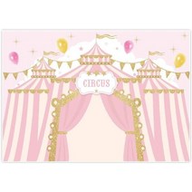 루프 탑 텐트 차량 용 어닝 하드 핑크 서커스 배경 회전 목마 큰 배경 소녀 생일 파티 디저트 케이크 테이블 장식 베이비 샤워 배너, 120cmx80cm, 하늘색