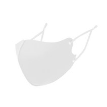 듀웨이 새부리형 쿨마스크 연예인 빨아쓰는 숨쉬기편한 다회용 끈조절 쿨원단 UV차단 비말 대형 화이트 2매