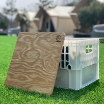 캠핑덕 밀크박스 우드 상판 테이블 하이브로우 스노우아울 호환, 밀크박스 상판