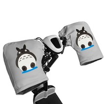 전동 킥보드 방한 방수 장갑 글러브 스쿠터 전기 자전거 방한 겨울 핸드커버 겨울용품 오토바이, 풀백 그레이 핸들 커버 토토로