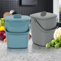음식물쓰레기통2L 가정용 씽크대 미니 원룸 수거통, 더e몰 본상품선택