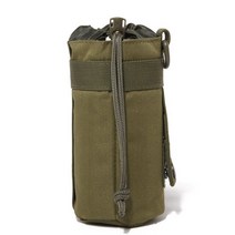 전술 Molle 물병 가방 파우치 SL 크기 군사 야외 여행 캠핑 하이킹 낚시를위 위장 홀더, 한개옵션1, 02 S Size Green