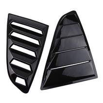 포드 머스탱 ford 머스탱 리어 쿼터 윈도우 루버 스포일러 스쿱 자동차 튜닝 패널 사이드 에어 벤트 커버 2015 2016 2017 2018 2019 2020, 카본 copy