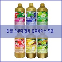 탕웰 스무디 펀치 1.5L/ 딸기 키위 블루베리 청사과 파인애플 석류 복숭아 망고 대만산 음료베이스, 청사과펀치