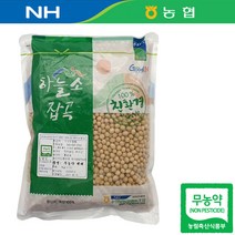 친환경 21년산 국산 무농약 백태 메주콩 1kg