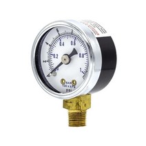 PRO-EDGE INDUSTRIAL PNEUMATICS AND CONTROLS Dry Lower Mount Pressure Gauge with 1.5