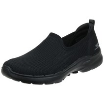 Skechers 여성용 고 워크 6-클리어 버츄 스니커즈 블랙 8.5 와이드