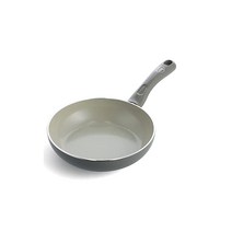 그린 셰프 프라이팬 20cm IH 대응 세라믹 가공 내외면 쉽게 달라붙지 않아 관리 간단 유해물질 미사용 어스 컬러 그레이