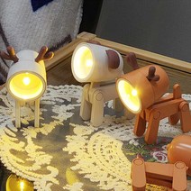 미니어처 스탠드 조명 램프 미니 수면등 램프 라이트 동물 사슴 루돌프 조명등 포인트조명