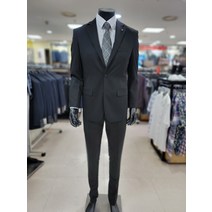 인디안 웰메이드 남성 간절기 스판 블랙 무지 정장세트(MAE GAWF 7221)