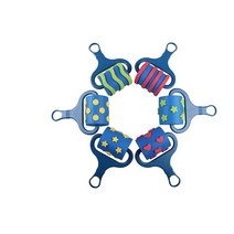 유아스탬프 스탬프놀이 모양찍기 물감놀이 대형롤러EVA (모양 6종SET)