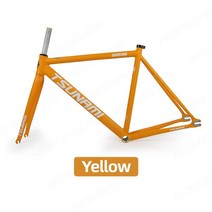 자전거 프레임 도색 두발 샥 쓰나미 snm100 mtb 더블 버티드 6061 알루미늄 부품 세트 48cm 49cm 52cm 55cm 부품, 노란색