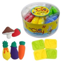 (DG) 이지클레이 실속형2(50g 6색과 12개와놀이몰드), 단품