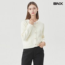 [BNX] [비엔엑스]라운드넥 버튼업 데일리 긴팔 니트 가디건 (BU3CD001L0)