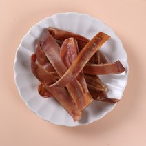 [아이디얼컴퍼니] 더 네이쳐 돼지귀슬라이스 60g[강아지 수제간식], 단품