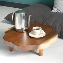 바니홈 원목 미니 다과상 찻상 원목차탁 - 2 size